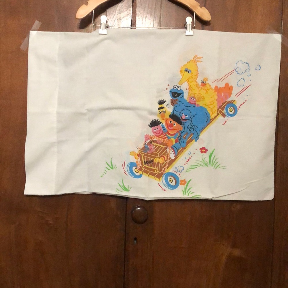 Vintage Sesame Street pillow case